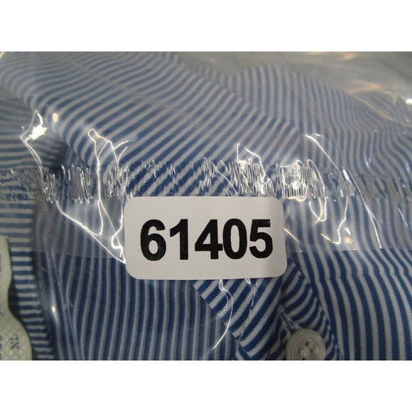Holderness & Bourne Mens Perkins Polo Shirt XL Blue Striped Lakewood Club - Picture 10 of 10
